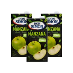 Zumo - jugo - de manzana enriquecido con vitamina C Don Simon (3 x 1 L)