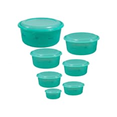 Pozuelos recipientes -vasijas- con tapa para cocina Priceware (7 U)
