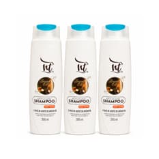 Champú brasileño a base de aceite de argan sin sal NT (3 x 300 ml / 10.58 fl.oz)