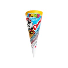 Cono tipo barquillo con relleno de avellana y grajeas Jimmy Panda (25 g)