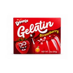 Gelatina con sabor a fresa Dounia (85 g / 3 oz)