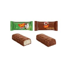 Bombones de chocolate Bel rellenos de crema de coco y chocolate