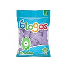 Paquete de globos lila Blogos Decorator (30 U)