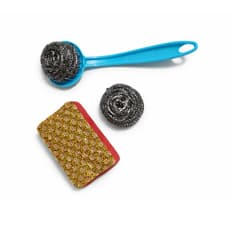 Set de esponja y estropajos con base para fregar Marwa (3 U)