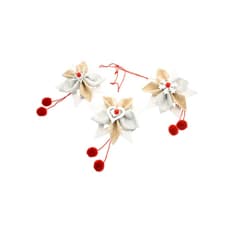 Colgante de navidad surtido con estrella-corazón-copo de nieve de 30 cm Casa y Menaje
