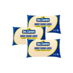 Combo de arroz de grano largo Del Campo (3 x 2.27 kg / 5 lb)