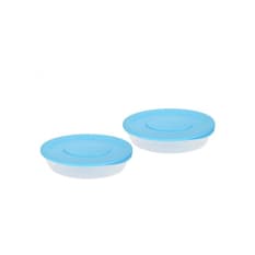 Pozuelos ovalados con tapa colores surtidos 150 ml Casa y Menaje (2 U)