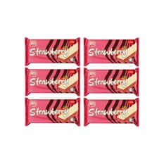 Sorbeto de vainilla con crema de fresa Castellum (6 x 85 g / 3.oz)