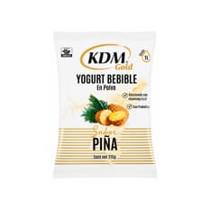 Yogurt bebible en polvo sabor piña KDM Gold (215 g / 7.58 oz)