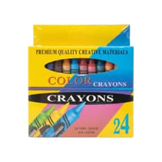 Juego de crayones -crayolas- de colores Tiara (24 U)