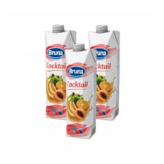 Jugo de coctel de frutas Bruna (3 x 1 L)