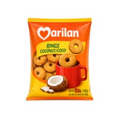 Galleta de coco con forma de rosquilla Rings Marilan (300 g / 10.58 oz)