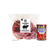 Combo criollo #16: Carne de carnero troceada Cosecha Real + Pasta de tomate Burcu