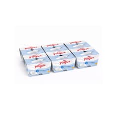 Yogurt pasteurizado sabor natural azucarado Yogu+ Feiraco (24 x 125 g / 4.41 oz)