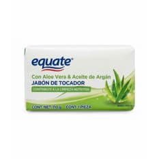 Jabón de tocador con aloe vera y aceite de argán Equate (110 g / 3.88 oz)