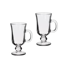 Juego de tazas de cristal café Irlande con asa 230 ml Alessandro (2 U)
