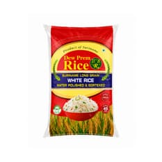 Arroz blanco de grano largo Dew Prem Rice (45 kg / 100 lb)