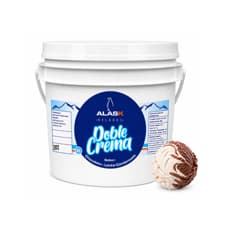 Helado doble crema sabor chocolate y leche condensada Alask (4 L)