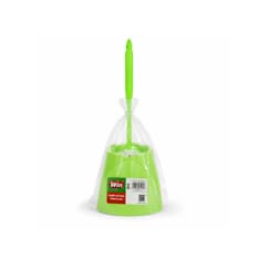 Escobilla de baño de plástico verde con mango y soporte Win (1 U)