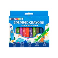 Juego de 12 crayolas colores brillantes Starmate