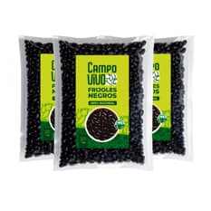 Frijoles negros Campo Vivo (3 x 1 kg / 2.2 lb)