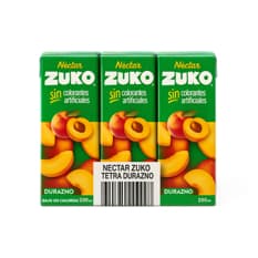 Néctar de durazno Zuko (6 x 200 ml)