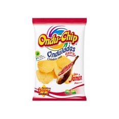 Patatas fritas onduladas con sabor a jamón Ondu-Chip Flaper (35 g / 1.23 oz)