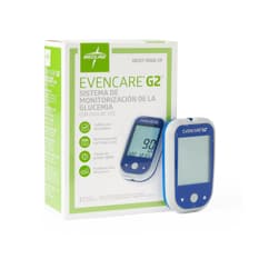 Glucómetro para monitorización de glucosa en sangre Even Care G2 Medline (1 unidad)