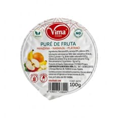 Puré de fruta manzana, naranja y plátano Vima Foods (100 g / 3.52 oz)