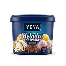 Helado de crema sabor a chocolate YEYA (4 L)
