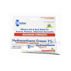 Hidrocortisona en crema 1% Globe (28.4 g / 1 oz)