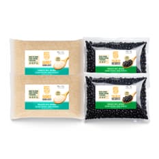 Combo de granos y legumbres Cosecha Real #2: Arroz de grano largo + Frijoles negros