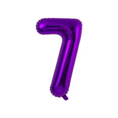 Globo morado número 7 de 32 pulgadas Balloon