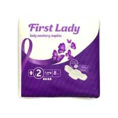 Toallas sanitarias largas con alas First Lady (8 U)