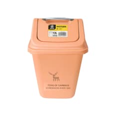 Cubo de basura portátil con tapa abatible Wastebin