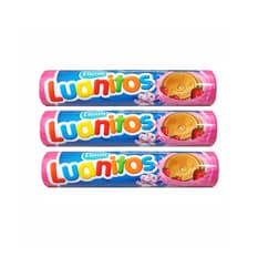 Galletas rellenas sabor fresa Luanitos (3 x 110 g / 3.8 oz)