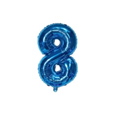 Globo azul número 8 Balloon (16 pulgadas)