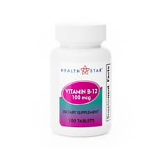 Vitamina B-12 100 mcg Health Star (100 tabletas)