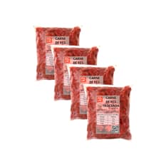 Carne troceada de res de primera PDL LMC (4 x 1.5 kg / 3.3 lb)