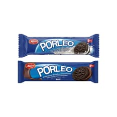Galletas Porleo X2: Galleta de chocolate con crema de vainilla + Galleta de chocolate con crema de chocolate
