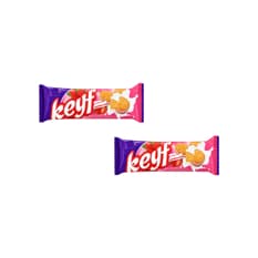 Galleta sándwich con crema de fresa Keyf Golda (2 X 50 g / 1.76 oz)