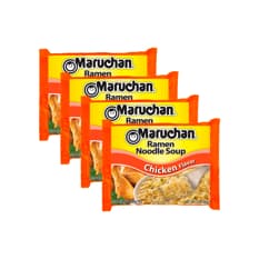 Sopa de fideos sabor a pollo Maruchan (4 x 85 g / 3 oz)