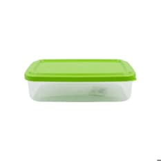 Fiambrera rectangular con tapa color verde 750 ml Casa y Menaje
