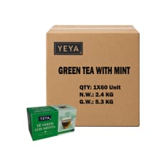Té verde con menta YEYA (60 x 40 g / 1.4 oz)