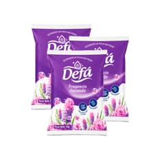 Detergente en polvo multiusos fragancia de lavanda Defá (3 x 1 kg / 2.2 lb)