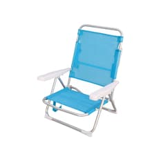 Silla de playa plegable aluminio fibreline azul con asa Casa y Menaje