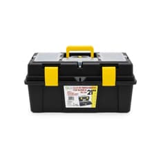 Caja de herramientas de plástico con bandeja 21" Casa y Menaje