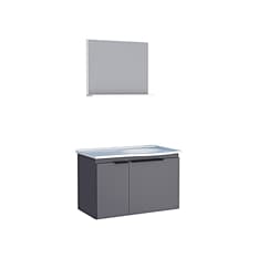 Mueble de baño gris en madera Cozimax Quartz
