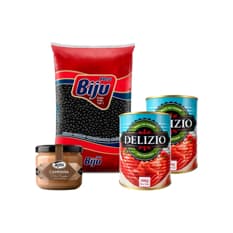 Combo: Frijoles negros + Pasta de Tomate + Paté casero de hígado