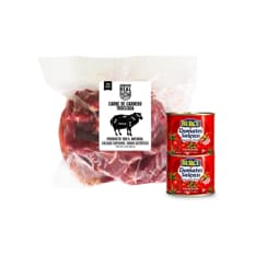 Combo criollo #11: Carne de carnero troceada Cosecha Real + Pasta de tomate Burcu